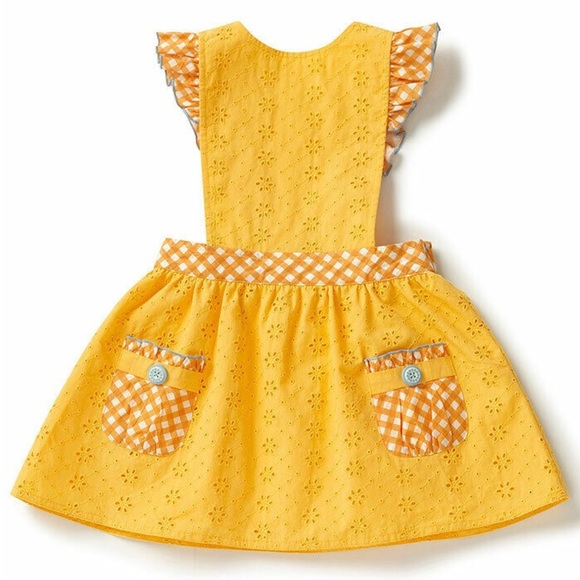 Yellow Eyelet Dress Matilda Jane - Picture 1 of 4
